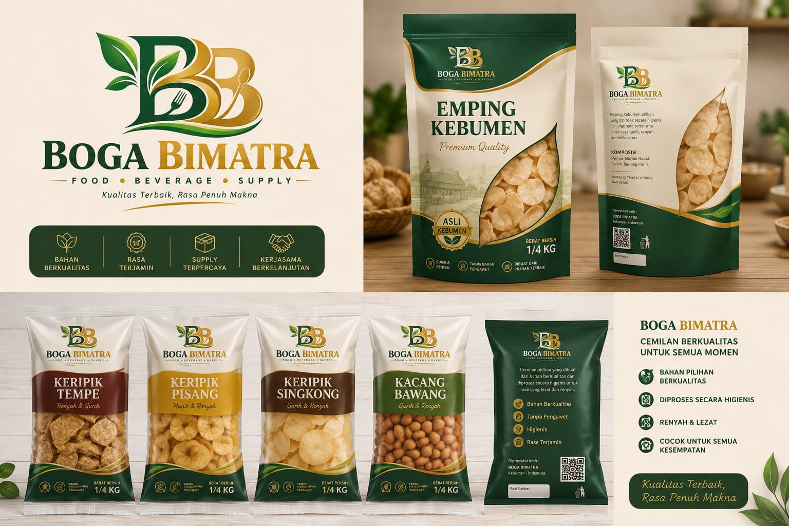 Produk Boga Bimatra - Camilan Tradisional dan Emping Kebumen Premium